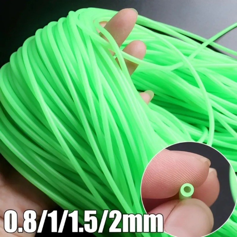 Fishing Lure Making Kit - 0.8/1/1.2/1.5/2mm Luminous Fishing Hose Silicone Anti