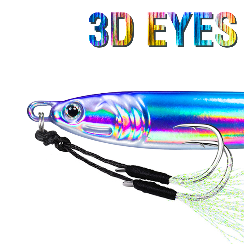 7Pcs 40g 60g 80g 100g Luminous - Fishing Lure Spoon ulasan dan harga