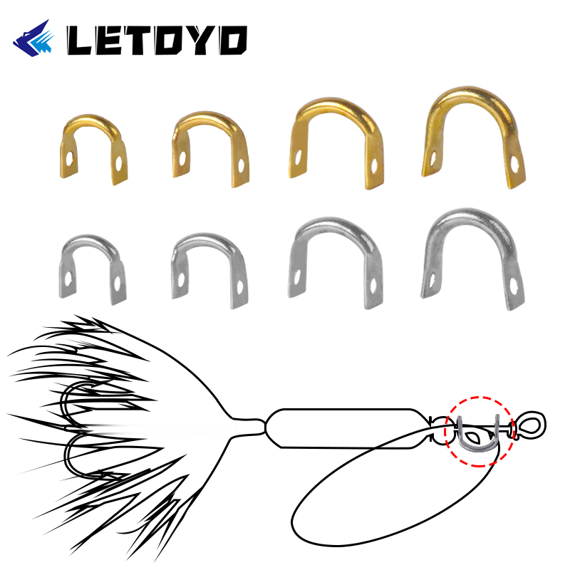 LETOYO 100pcs Folded Clevises  - Fishing Lure Spoon ulasan dan harga