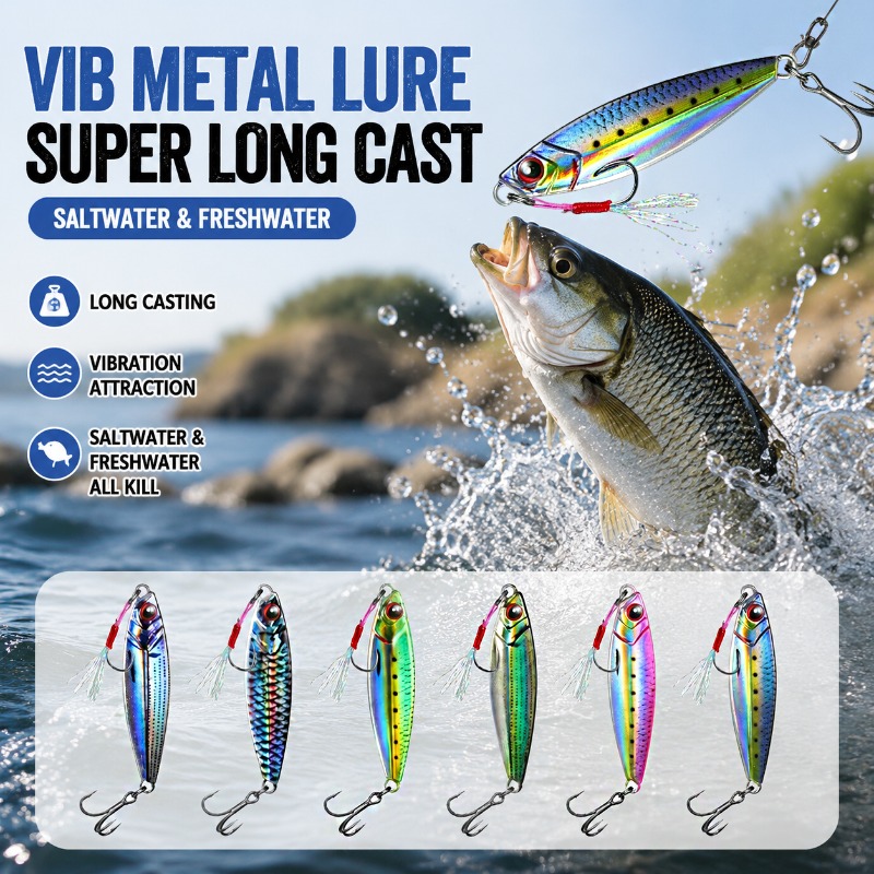 3D Printed Metal VIB Fishing L - Fishing Lure Blade Bait ulasan dan harga
