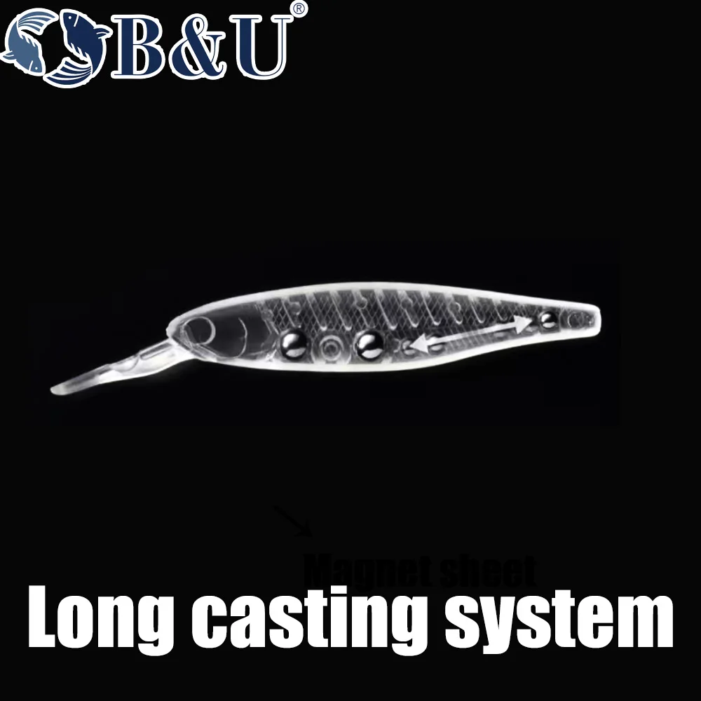 B&U  68mm 3D Printing Shad Sus - Fishing Lure Jerkbait ulasan dan harga