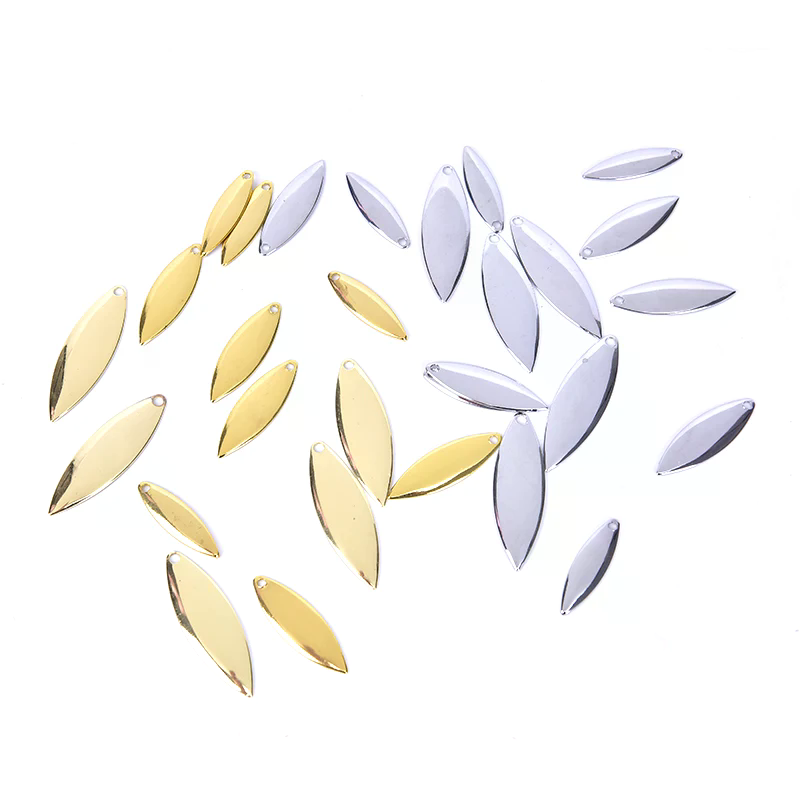 50pcs Willow Spinner Blades Sm - Fishing Lure Blade Bait ulasan dan harga