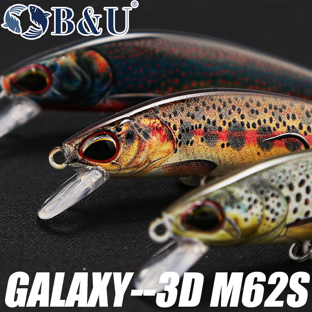 B&U 62mm 8.4g Sinking Minnow W - Fishing Lure Jerkbait ulasan dan harga