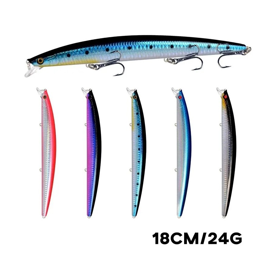 Laser Minnow Fishing Lure 18cm - Fishing Lure Crankbait ulasan dan harga